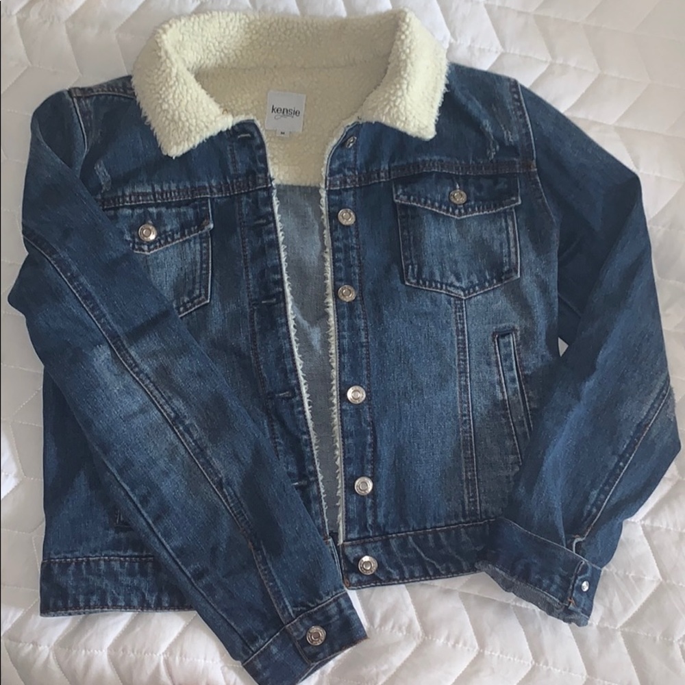 fur lined jean jacket